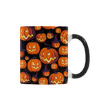 Halloween Pumpkin pattern Morphing Mug Heat Changing Mug