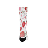 watercolor hand drawn beautiful strawberry pattern Crew Socks