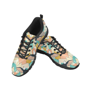 Eagle Pattern Print Design 02 Men's Breathable Sneakers ( Model 055)