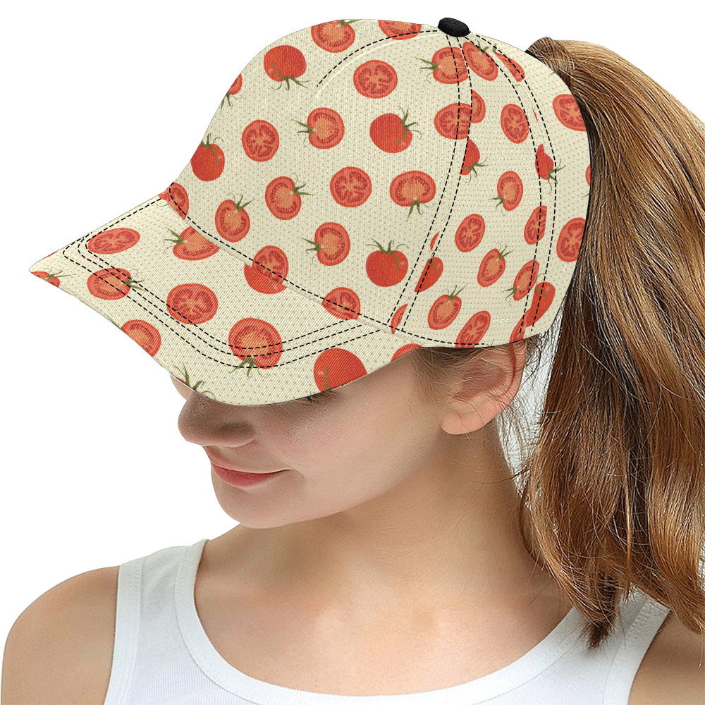 Tomato dot background All Over Print Snapback Cap