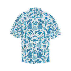 Coral Reef Pattern Print Design 01 Men's All Over Print Hawaiian Shirt (Model T58)