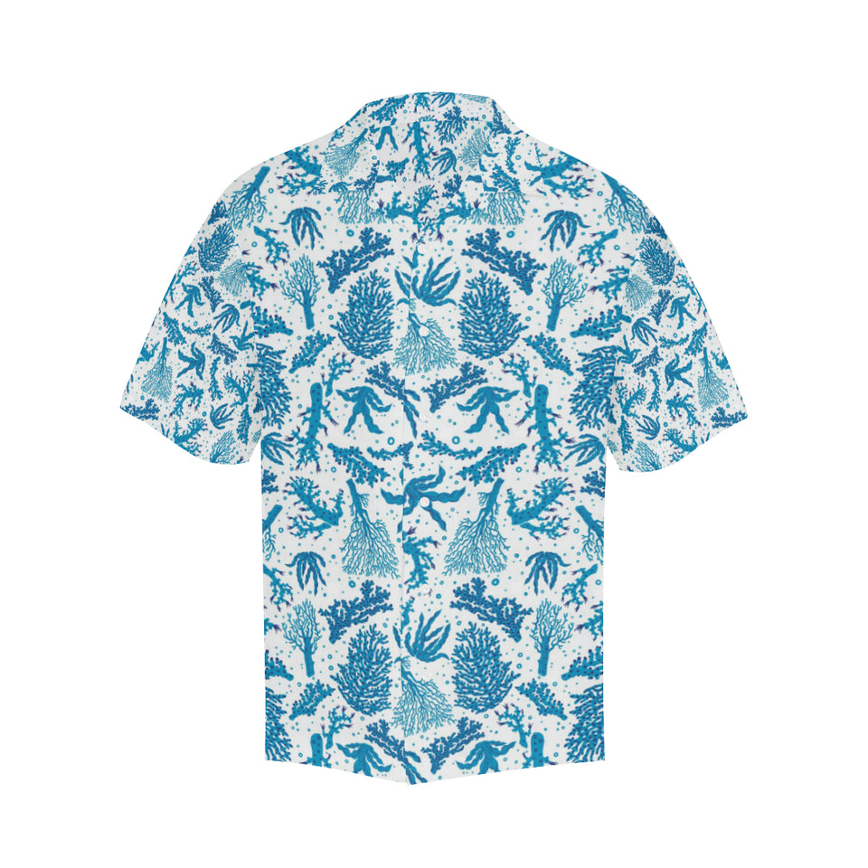 Coral Reef Pattern Print Design 01 Men's All Over Print Hawaiian Shirt (Model T58)