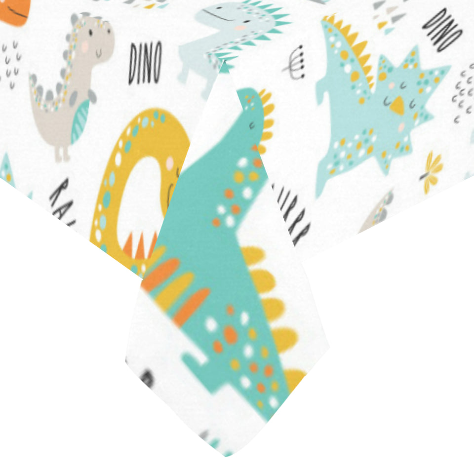 Cute funny kids dinosaurs pattern Tablecloth