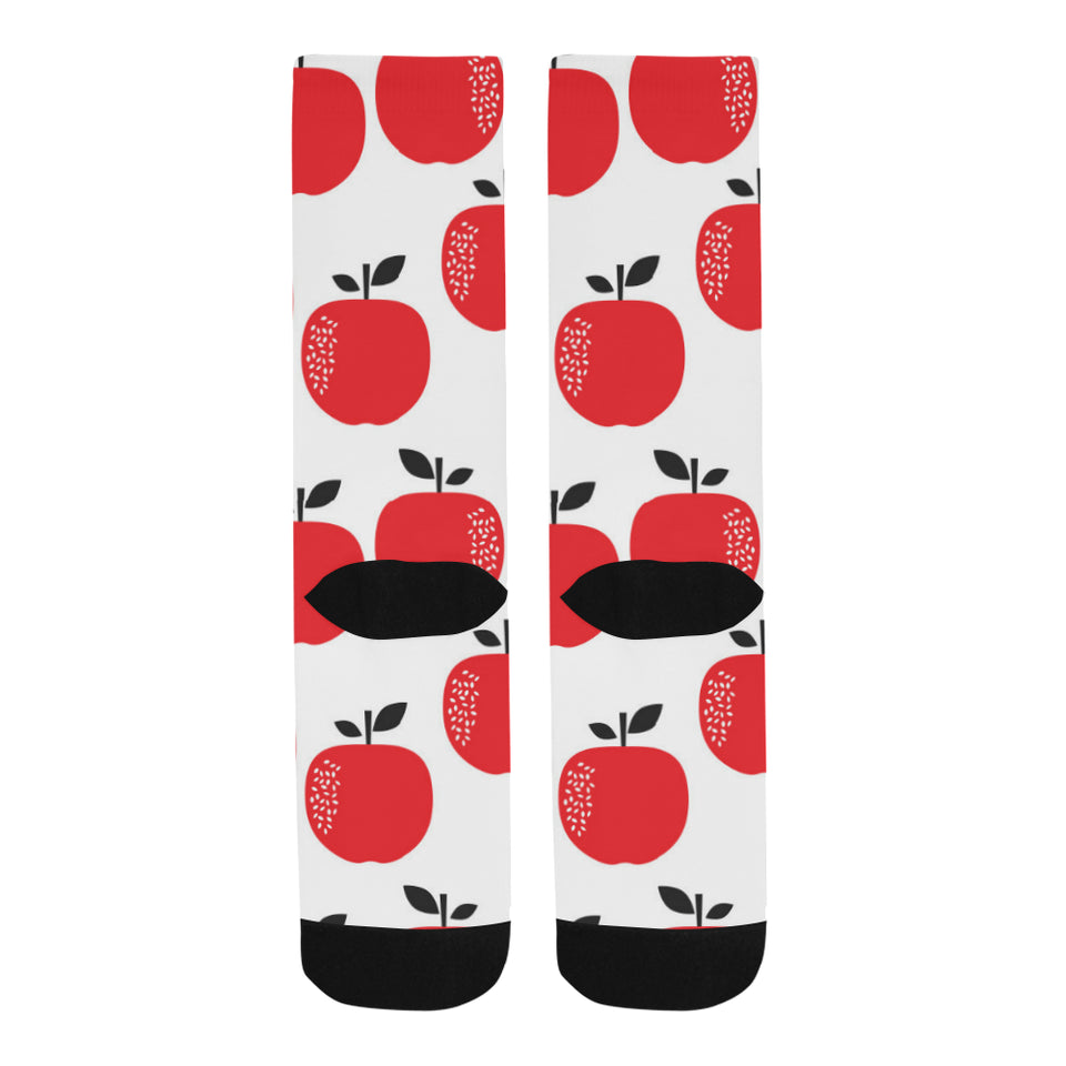 red apples white background Crew Socks