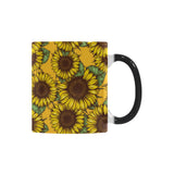 Sunflower pattern Morphing Mug Heat Changing Mug