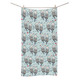 Lovely Sea Otter Pattern Bath Towel