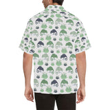 Chameleon lizard succulent plant pattern Men's All Over Print Hawaiian Shirt
