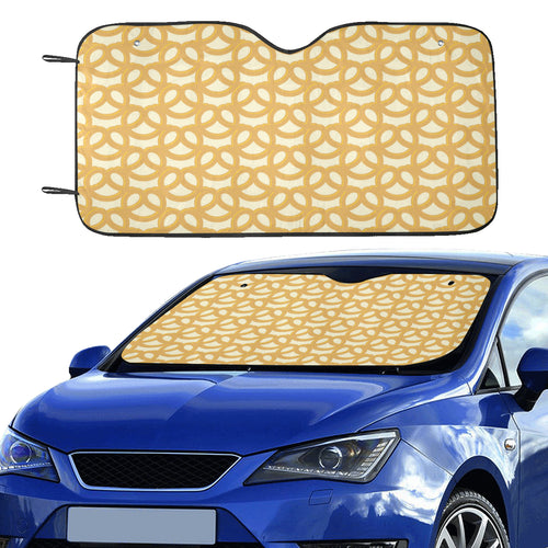 Pretzels Pattern Print Design 01 Car Sun Shade