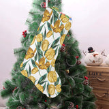 yellow tulips pattern Christmas Stocking
