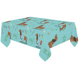 Dachshund decorative background Tablecloth