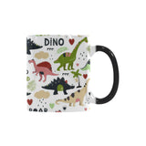 Cute dinosaurs pattern Morphing Mug Heat Changing Mug