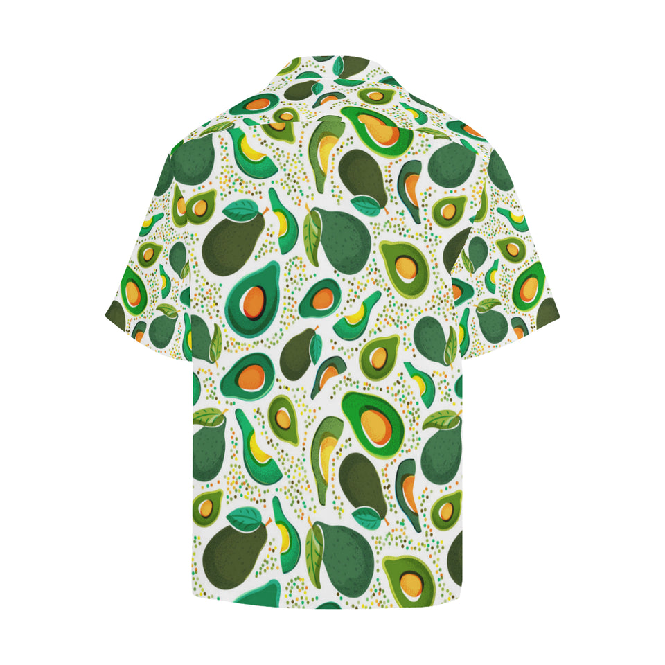 Avocado design pattern Men's All Over Print Hawaiian Shirt