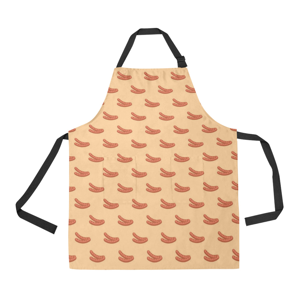 Sausage Pattern Print Design 03 All Over Print Adjustable Apron