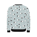 Sheep polka dot cloud pattern Men's Crew Neck Sweatshirt