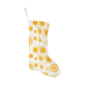 Sun design pattern Christmas Stocking