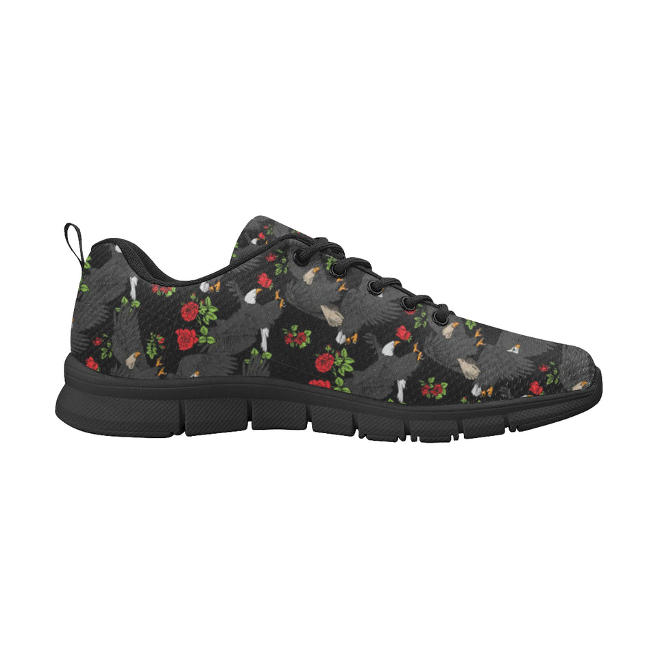 Eagle Pattern Print Design 04 Men's Breathable Sneakers ( Model 055)