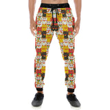Colorful Maneki neko cat pattern Unisex Casual Sweatpants