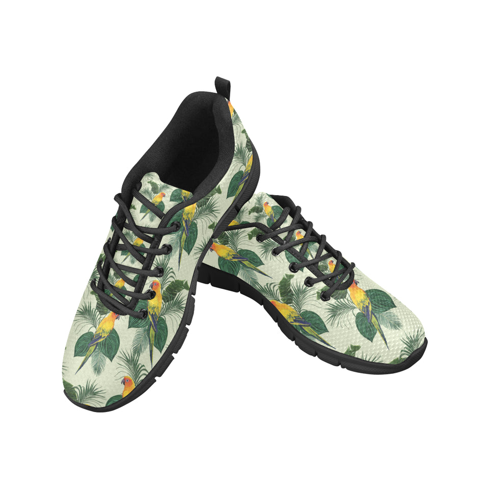 Beautiful parrot palm leaves pattern Men's Sneaker Shoes