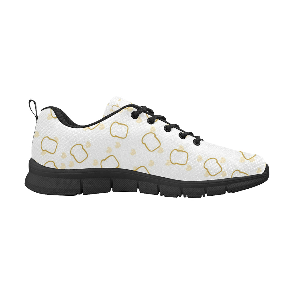 Bread Toast Pattern Print Design 01 Men's Breathable Sneakers ( Model 055)
