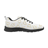 Bread Toast Pattern Print Design 01 Men's Breathable Sneakers ( Model 055)