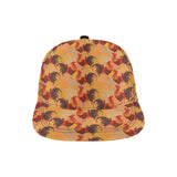 red rooster chicken cock pattern All Over Print Snapback Cap