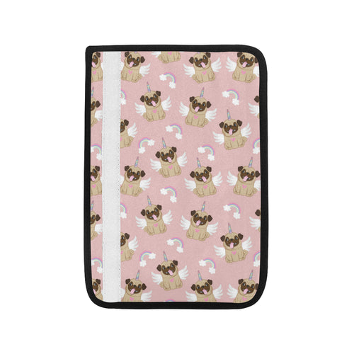 Cute unicorn pug pattern Car Seat Belt Cover