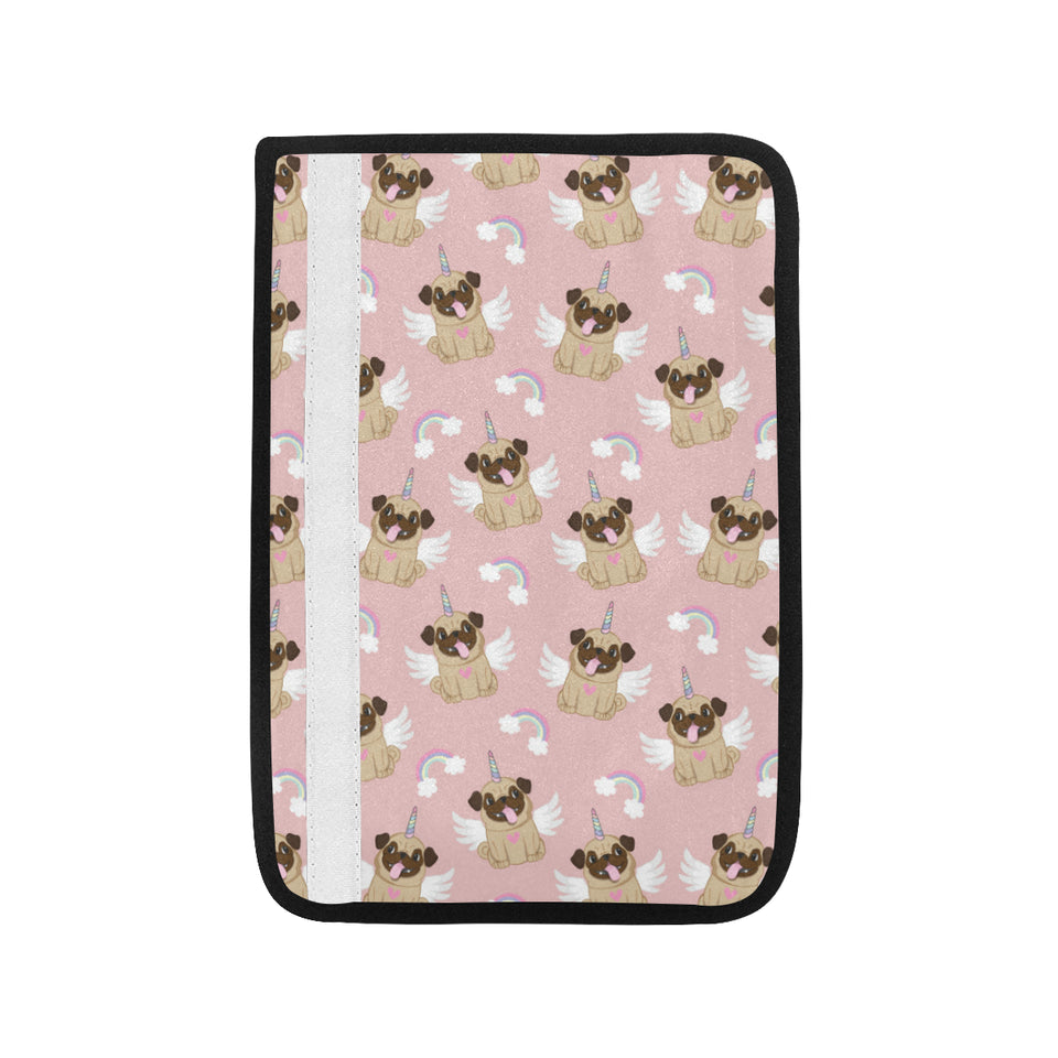Cute unicorn pug pattern Car Seat Belt Cover