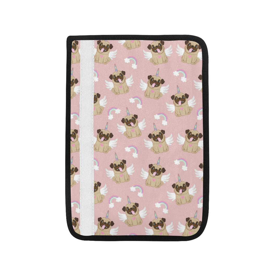 Cute unicorn pug pattern Car Seat Belt Cover