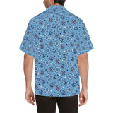 Anchors rudder compass star nautical pattern Men's All Over Print Hawaiian Shirt