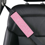 Sweet candy pink background Car Seat Belt Cover