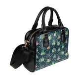 Cactus glass terrarium pattern Shoulder Handbag