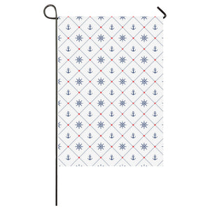 Anchor rudder nautical design pattern House Flag Garden Flag