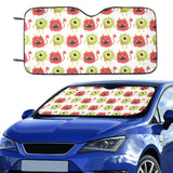 Alien Pattern Print Design 05 Car Sun Shade