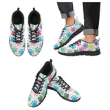 Dog Paws Pattern Print Design 01 Men's Breathable Sneakers ( Model 055)