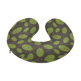Hop pattern black background U-Shaped Travel Neck Pillow