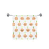 cute onions smiling faces Bath Towel