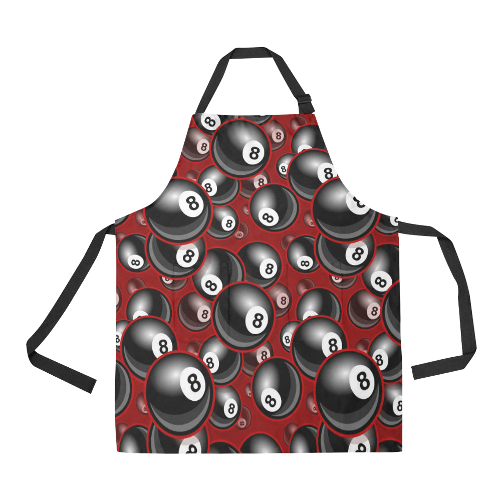 Billiard Ball Pattern Print Design 05 All Over Print Adjustable Apron