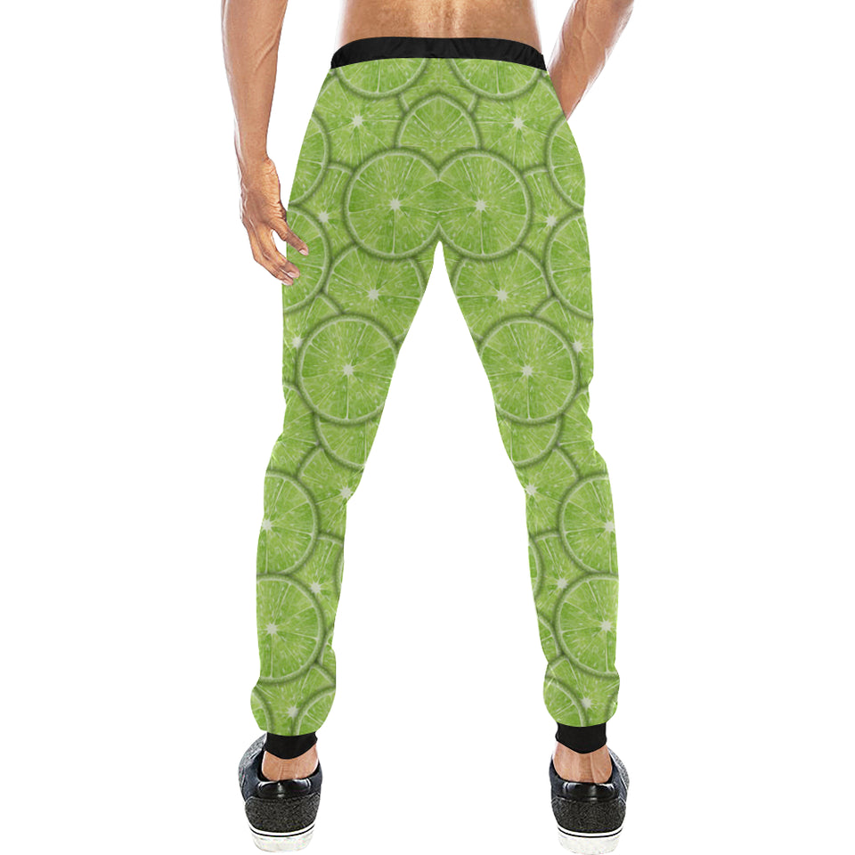 Slices of Lime pattern Unisex Casual Sweatpants