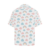 Cute rainbow clound pattern Men's All Over Print Hawaiian Shirt