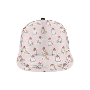 Cute Shiba Inu Dog Apple pattern All Over Print Snapback Cap