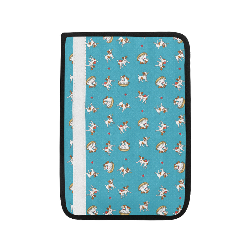 Jack Russel Pattern Print Design 03 Car Seat Belt Cover