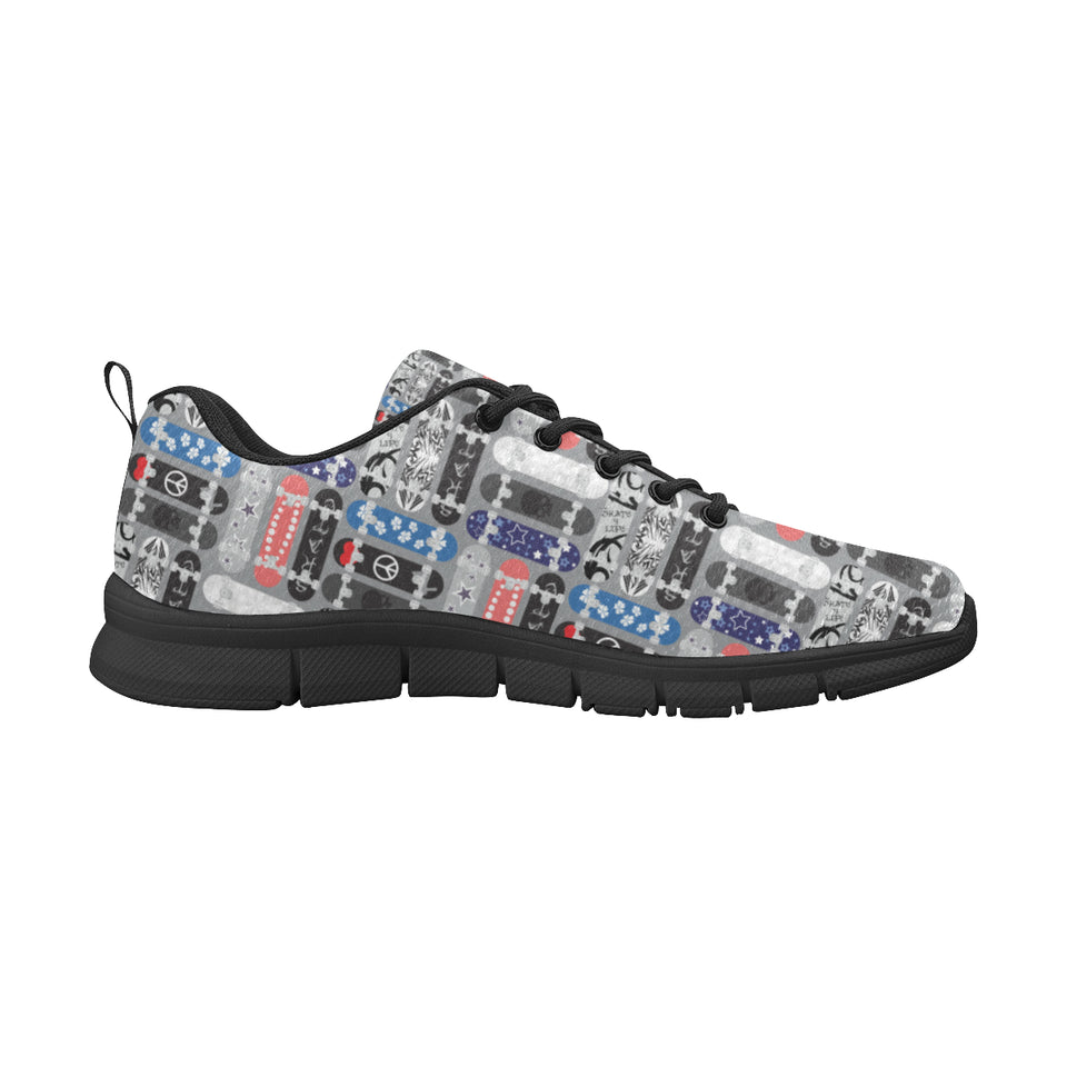 Skate Board Pattern Print Design 04 Women's Sneaker Shoes