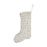 Chemistry Periodic Table Pattern Print Design 04 Christmas Stocking