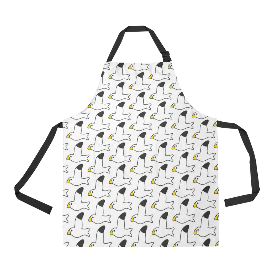 Seagull Pattern Print Design 05 All Over Print Adjustable Apron