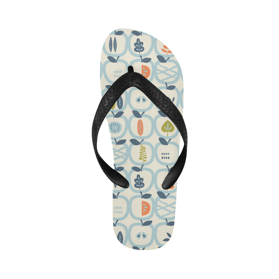 apples leaves pattern Unisex Flip Flops
