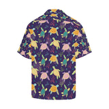 Colorful sea turtle pattern Men's All Over Print Hawaiian Shirt