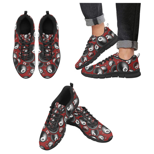 Billiard Ball Pattern Print Design 05 Men's Breathable Sneakers ( Model 055)