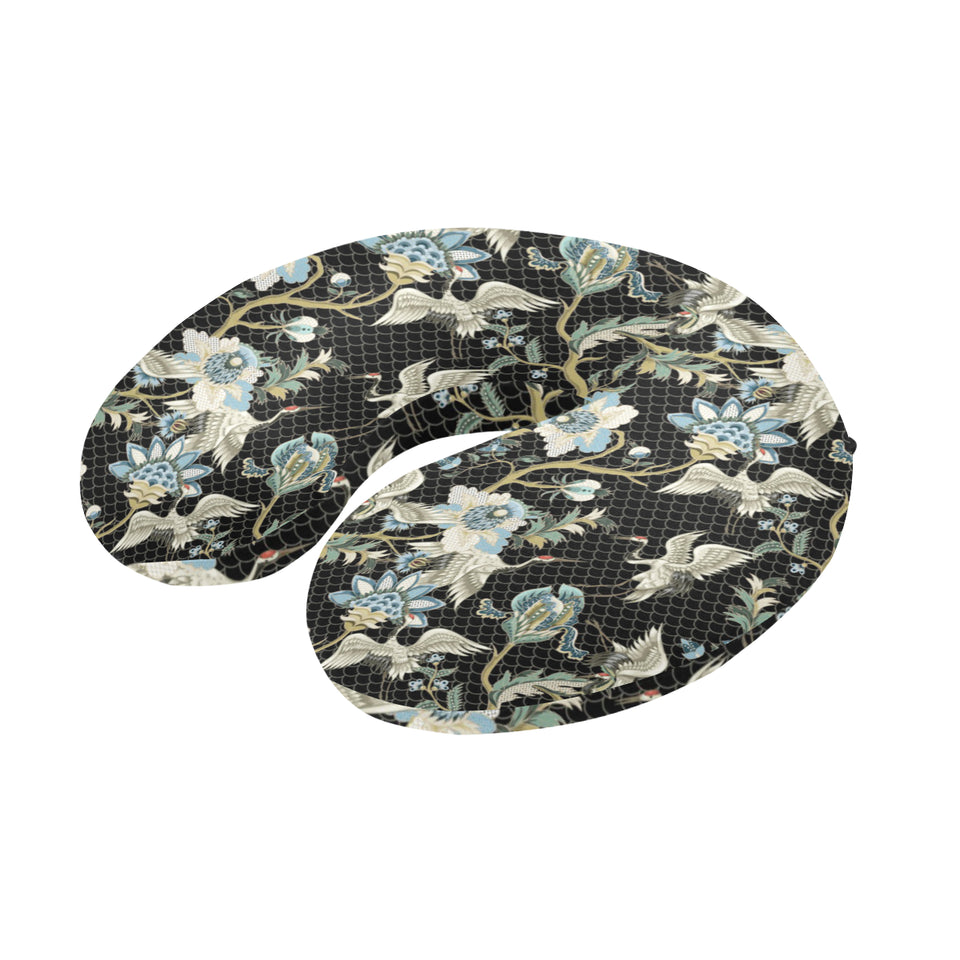 Japanese crane ornament elements U-Shaped Travel Neck Pillow