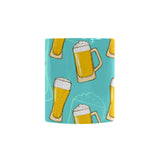 Beer pattern green background Morphing Mug Heat Changing Mug