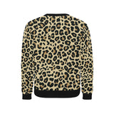 Leopard print design pattern Men's Crew Neck Sweatshirt